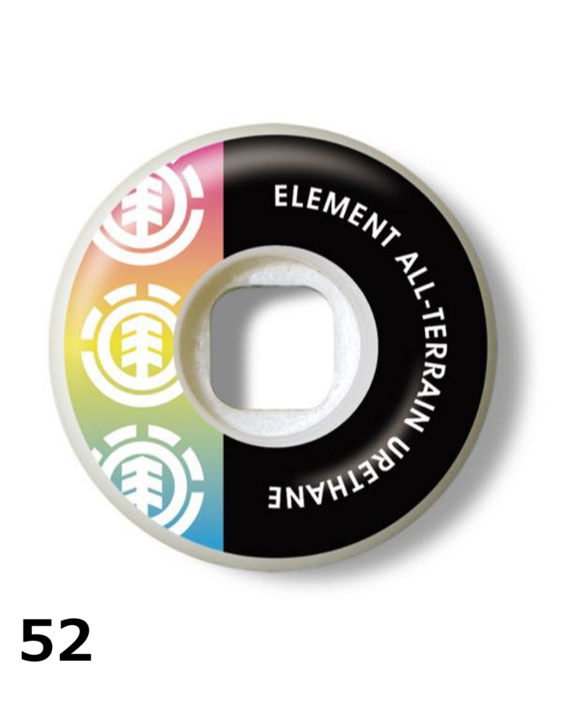 ▽【OUTLET】ELEMENT スケートボード SECTION RAINBOW 52mm ウィール 