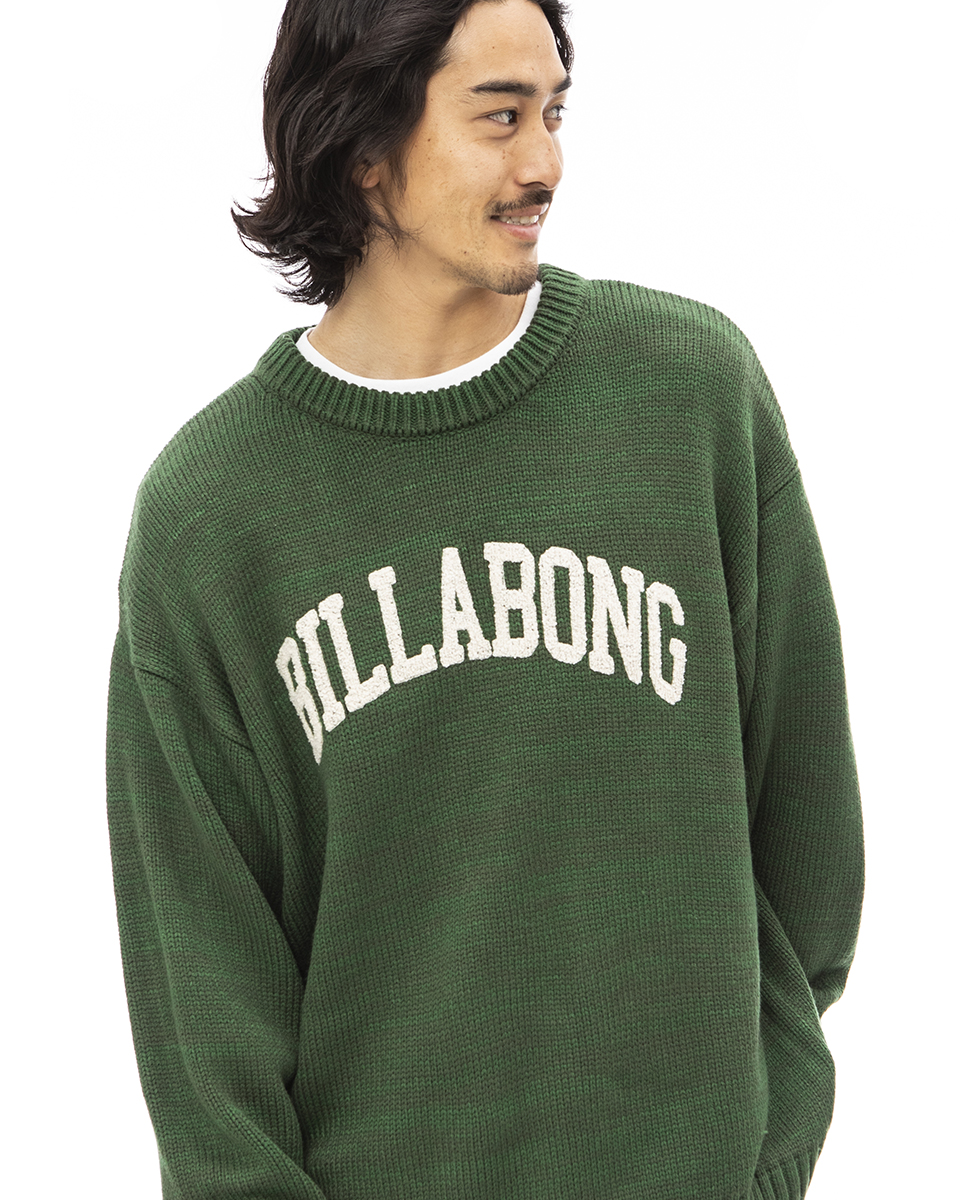 【OUTLET】BILLABONG メンズ COLLEGE KNIT CREW セーター