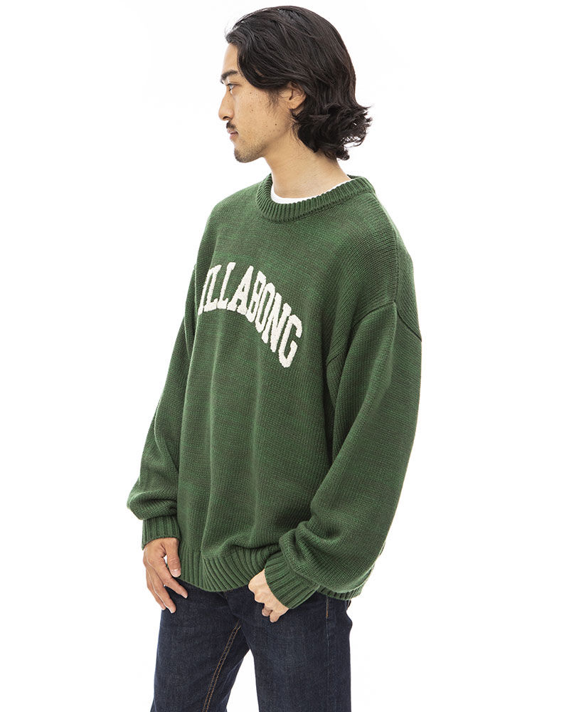 OUTLET】BILLABONG メンズ COLLEGE KNIT CREW セーター 【2022年秋冬