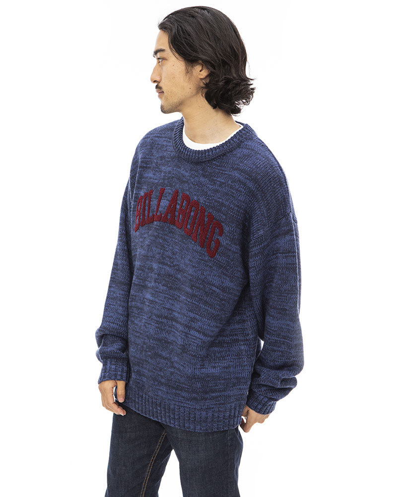 OUTLET】BILLABONG メンズ COLLEGE KNIT CREW セーター 【2022年秋冬
