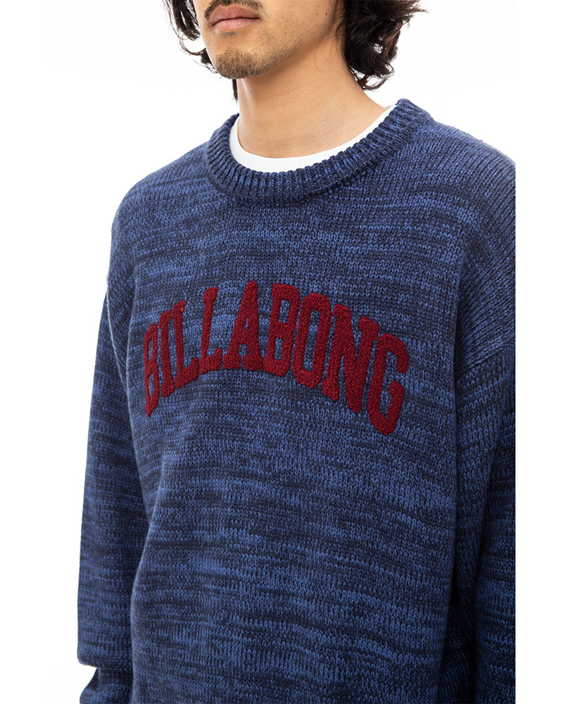 OUTLETタイムセール】BILLABONG メンズ COLLEGE KNIT CREW セーター 