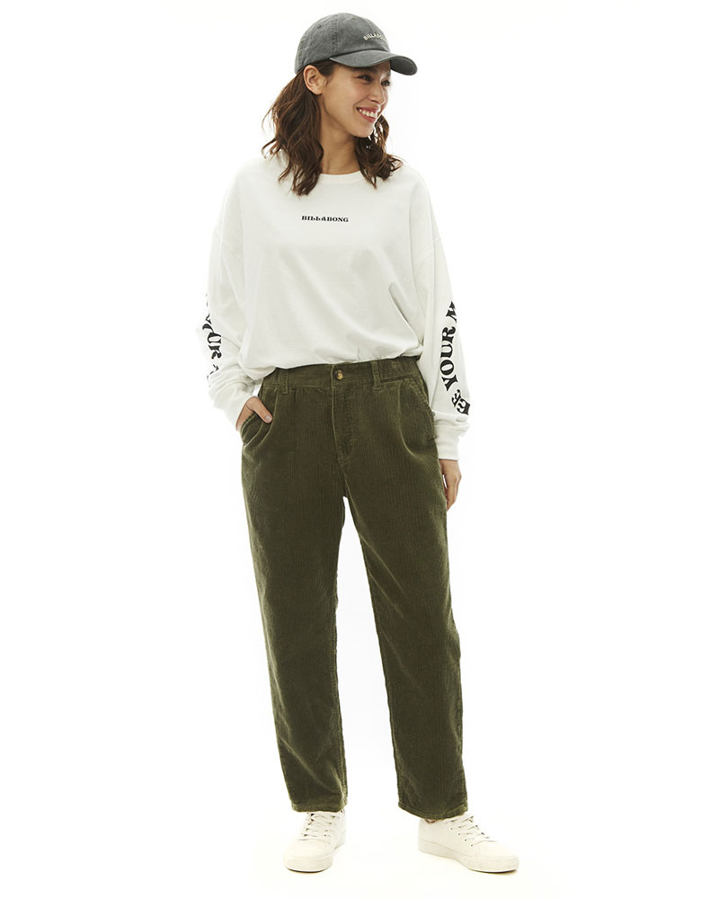 OUTLET】BILLABONG レディース COURDUROY LONG PANTS コーデュロイ