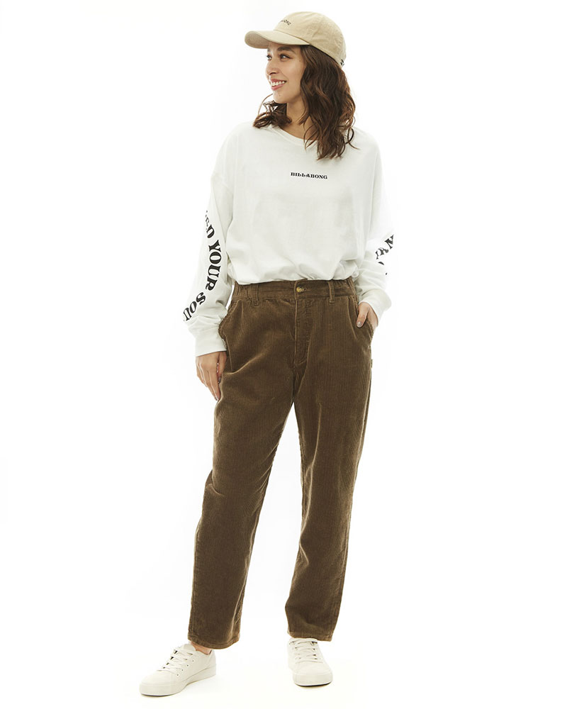 OUTLET】BILLABONG レディース COURDUROY LONG PANTS コーデュロイ