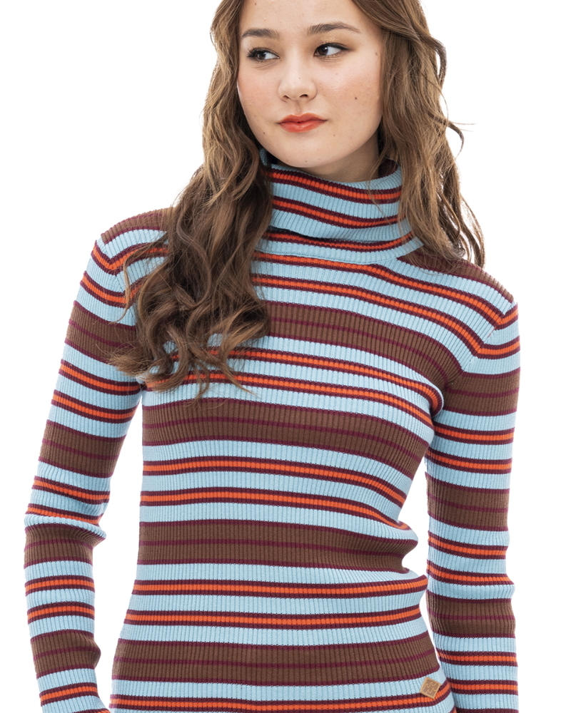 OUTLET】【直営店限定】BILLABONG レディース TURTLE NECK BORDER