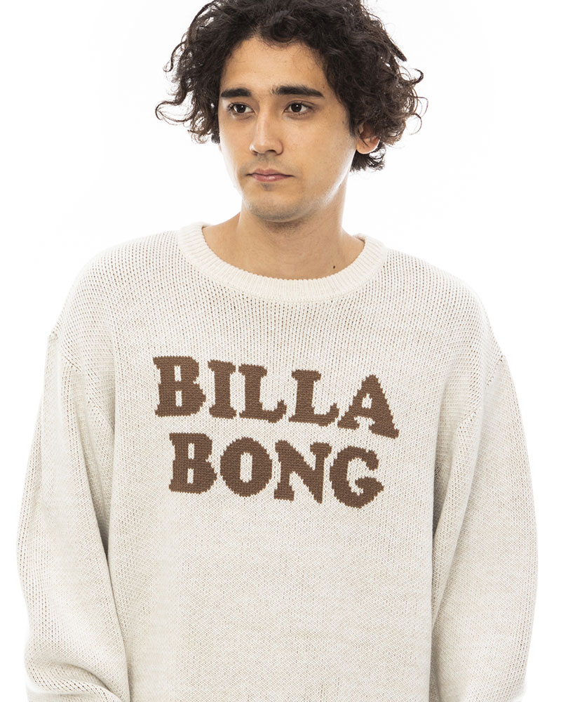 OUTLET】BILLABONG メンズ LOGO KNIT CREW セーター 【2023年秋冬 