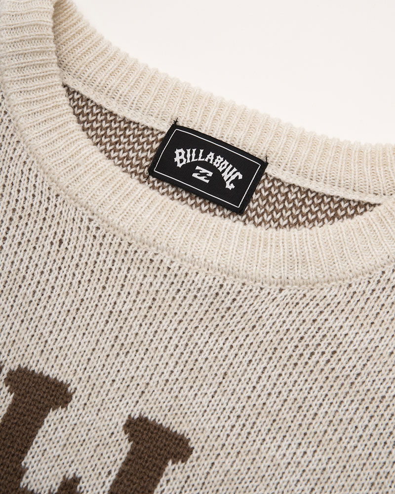 BILLABONG メンズ LOGO KNIT CREW セーター 【2023年秋冬モデル