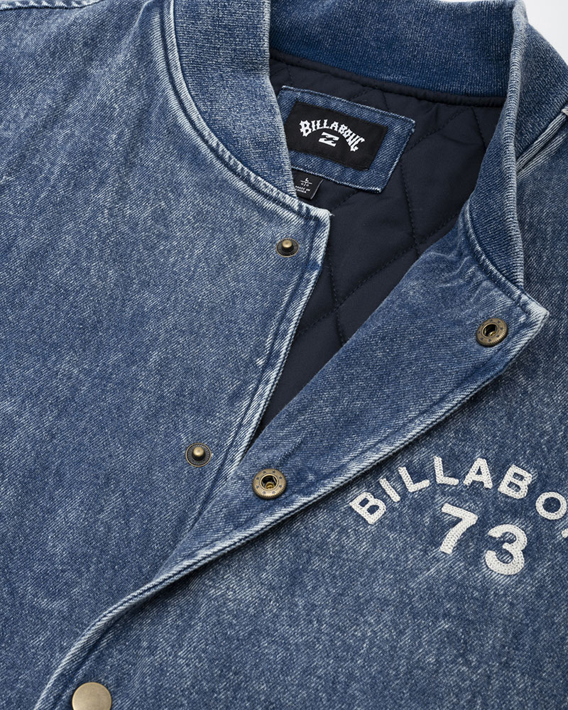 OUTLET】BILLABONG メンズ 【WAVE WASHED】 DENIM STADIUM JACKET 