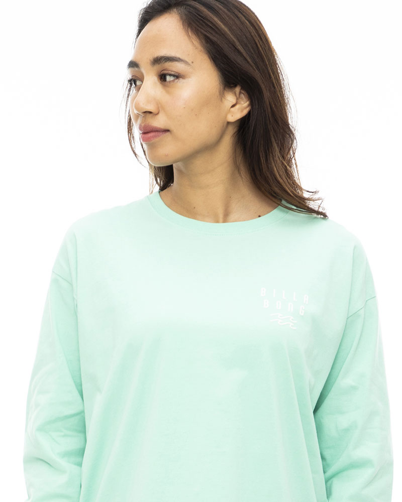 OUTLET】BILLABONG レディース ROUNDED CLEAN LOGO LS TEE ロンＴ