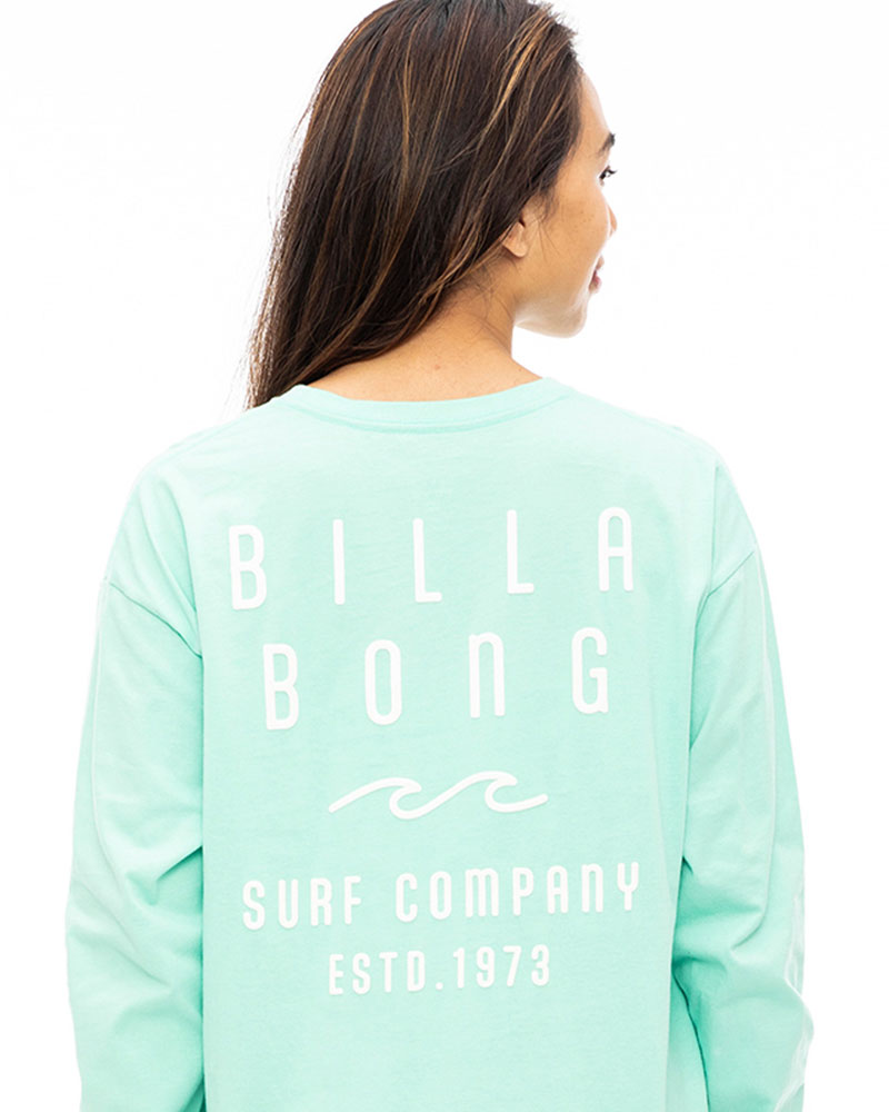 OUTLET】BILLABONG レディース ROUNDED CLEAN LOGO LS TEE ロンＴ