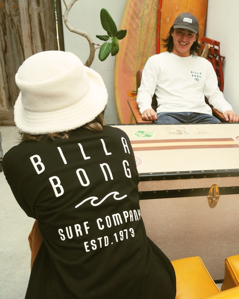 OUTLET】BILLABONG レディース ROUNDED CLEAN LOGO LS TEE ロンＴ