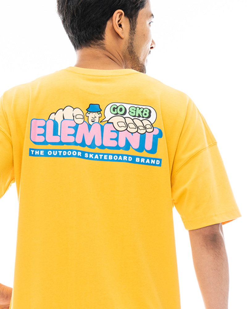 OUTLET】ELEMENT メンズ GO OUT SS Ｔシャツ YEL 【2023年夏