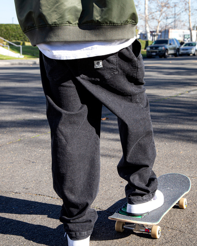 OUTLET】ELEMENT メンズ SHOD PANTS TEN_26 デニムパンツ FBK 【2023年 