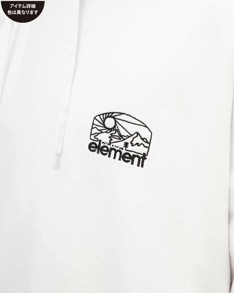 ELEMENT メンズ SUNSET HOOD パーカー FBK 【2023年秋冬モデル