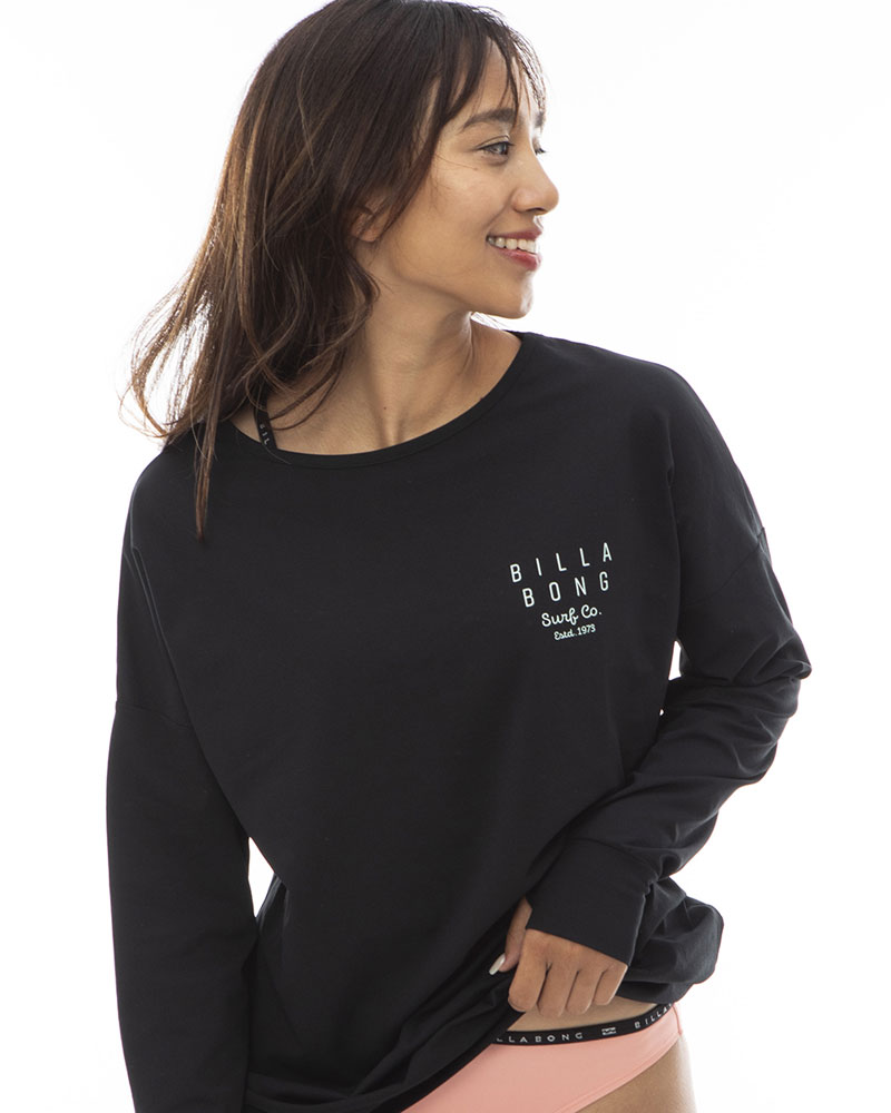 BILLABONG レディース 【FOR SAND AND WATER】 LOGO L/S BOAT NECK TEE 